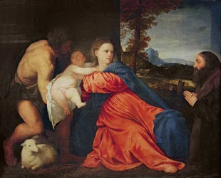 Vierge et Enfant avec Saint Jean-Baptiste et Donateur